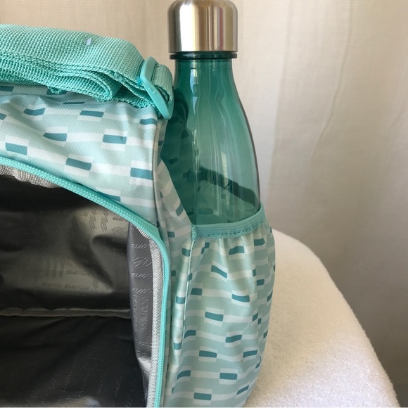 insulated lunch tote for hot & cold food storage in turquoise 7 piece - Picture 7 of 14